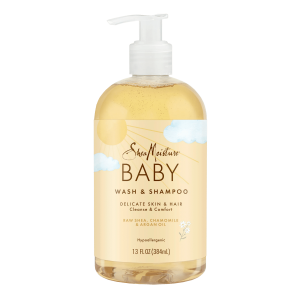SheaMoisture Baby Wash & Shampoo Raw Shea, Chamomile & Argan Oil Baby Wash and Shampoo with Frankincense & Myrrh to Help Cleanse for All Skin Types 13 oz