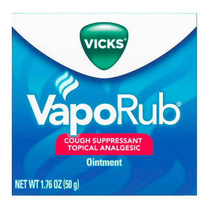 Vicks VapoRub, Topical Chest Rub & Analgesic Ointment, Over-the-Counter Medicine, 1.76 Oz