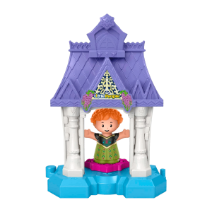 Disney Frozen Anna in Arendelle Little People Portable Playset with Figure for Toddlers